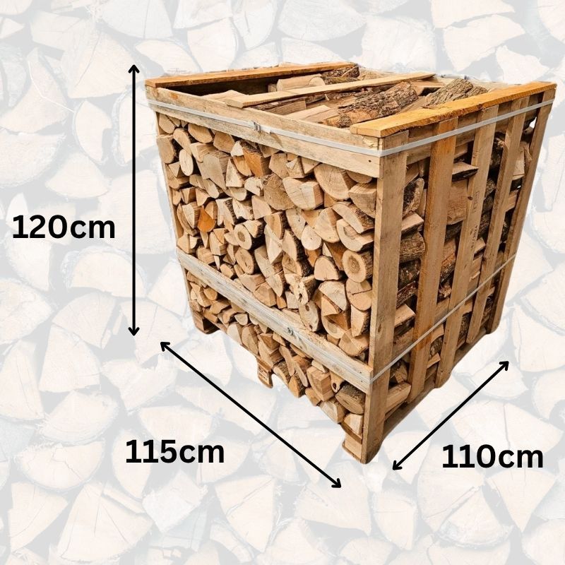 Kiln Dried Hardwood Large crate - ASH - 25cm
