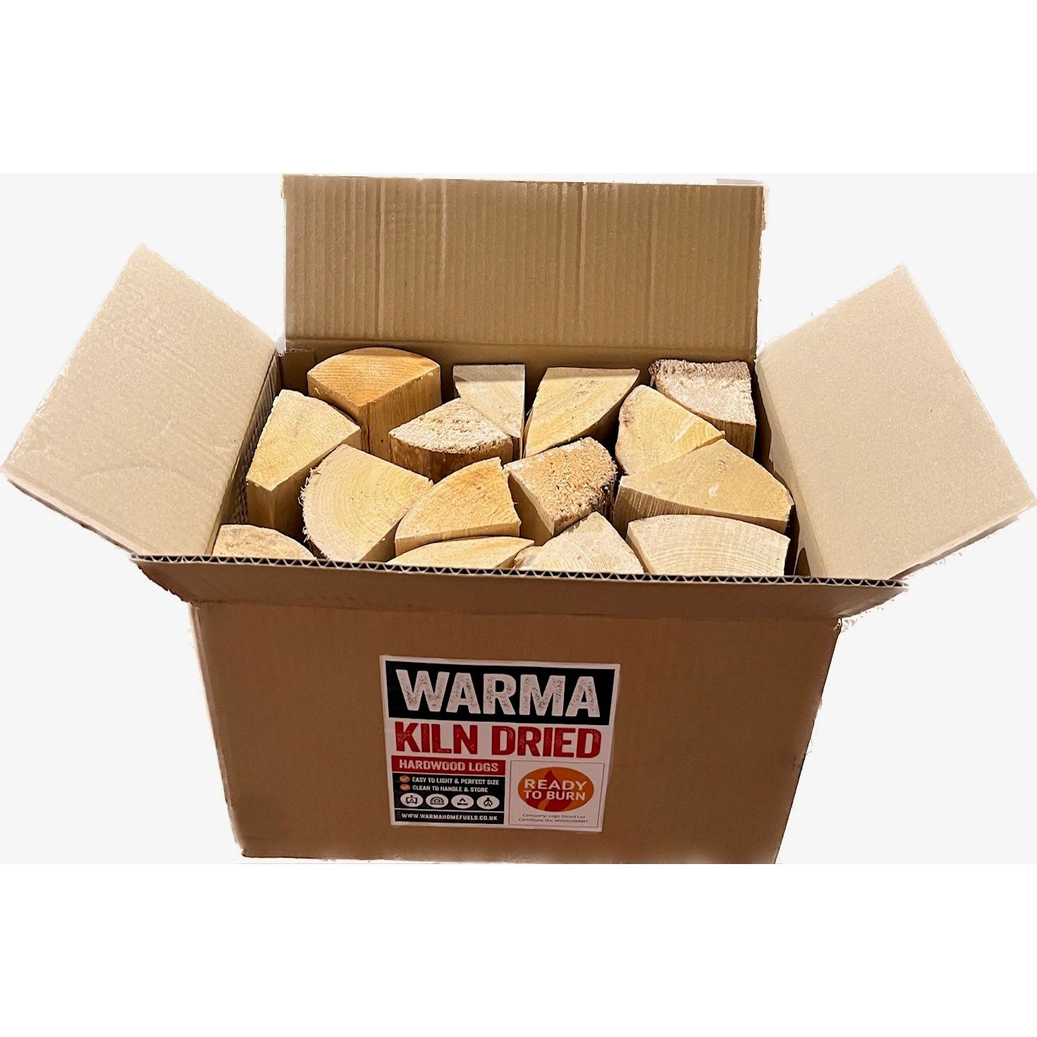 23L Log Box Kiln Dried Hardwood Silver Birch Firewood